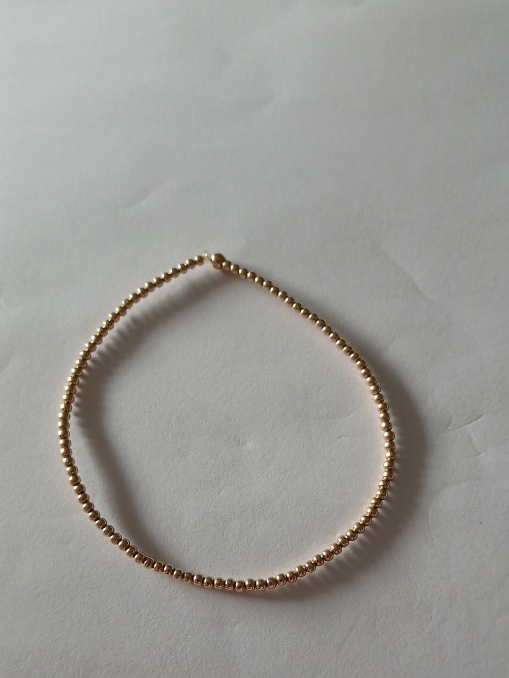14k Gold Beaded  Bracelet - Picture 2 of 2